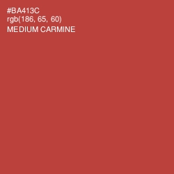 #BA413C - Medium Carmine Color Image